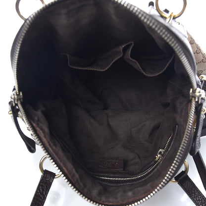 Gucci Monogram Medium Top Handle Bag Brown 8 of 11