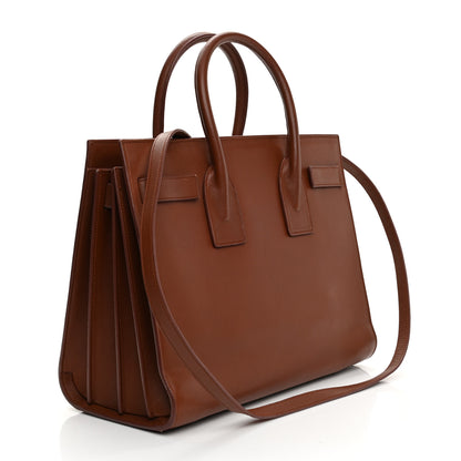 Saint Laurent Calfskin Small Sac de Jour Cognac 2 of 16
