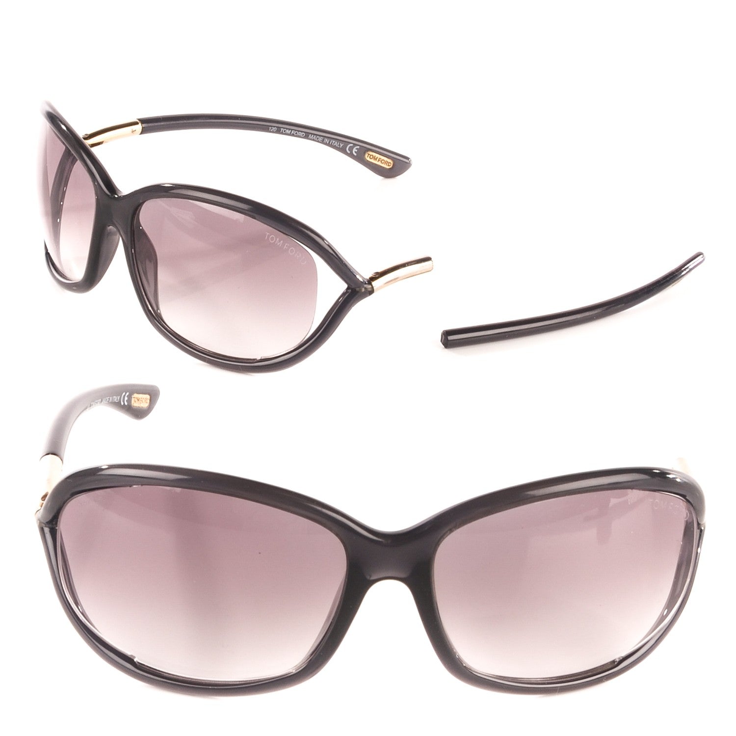 Tom Ford Jennifer Sunglasses TF8 Dark Grey 1 of 6