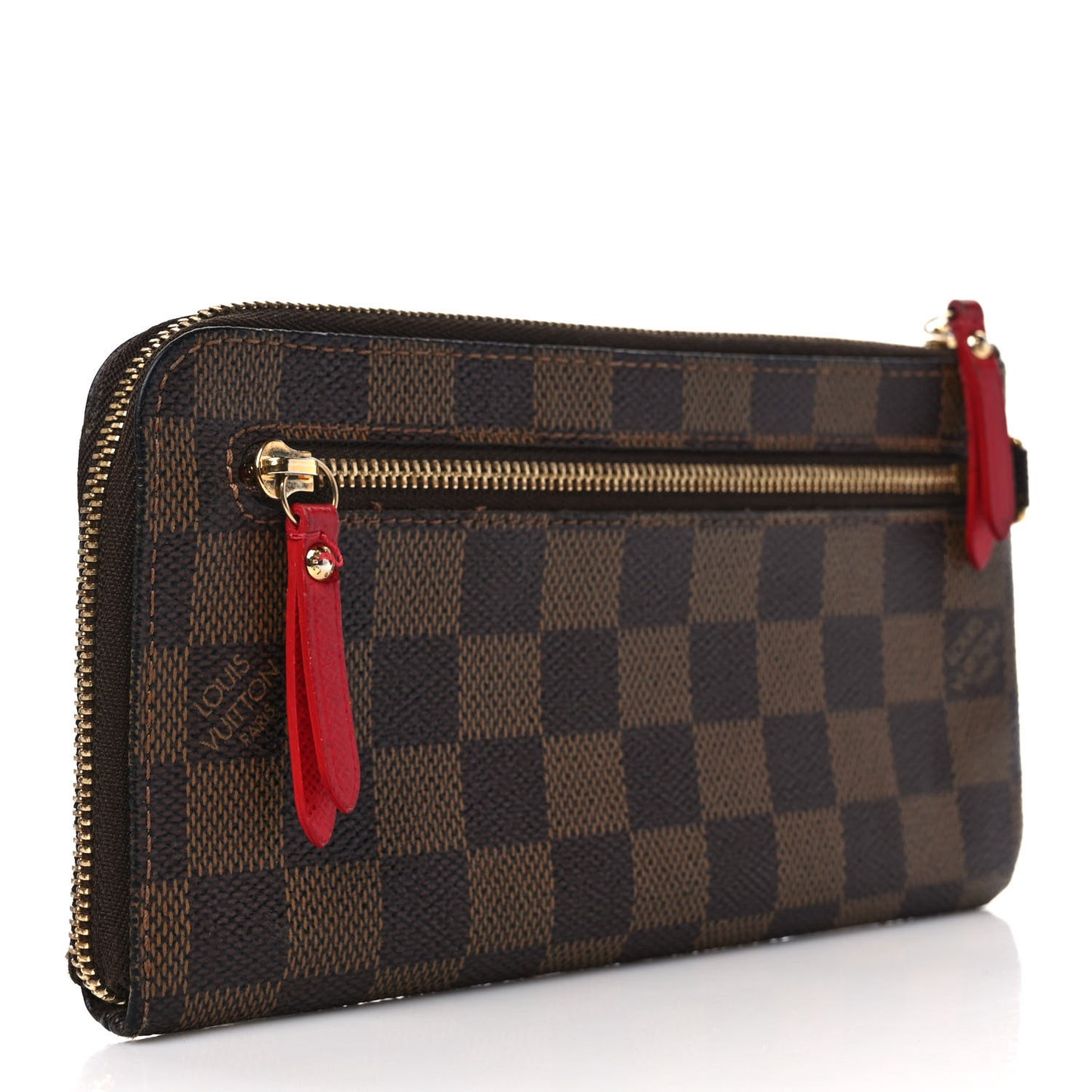 Damier Ebene Complice Trunks and Bags Wallet Red