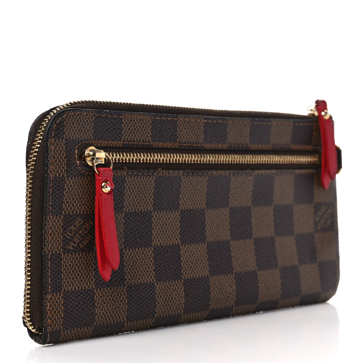 Louis Vuitton Damier Ebene Complice Trunks and Bags Wallet Red 3 of 8