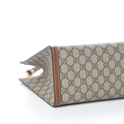 Gucci GG Supreme Monogram Medium Padlock Tote Beige Cuir 6 of 9