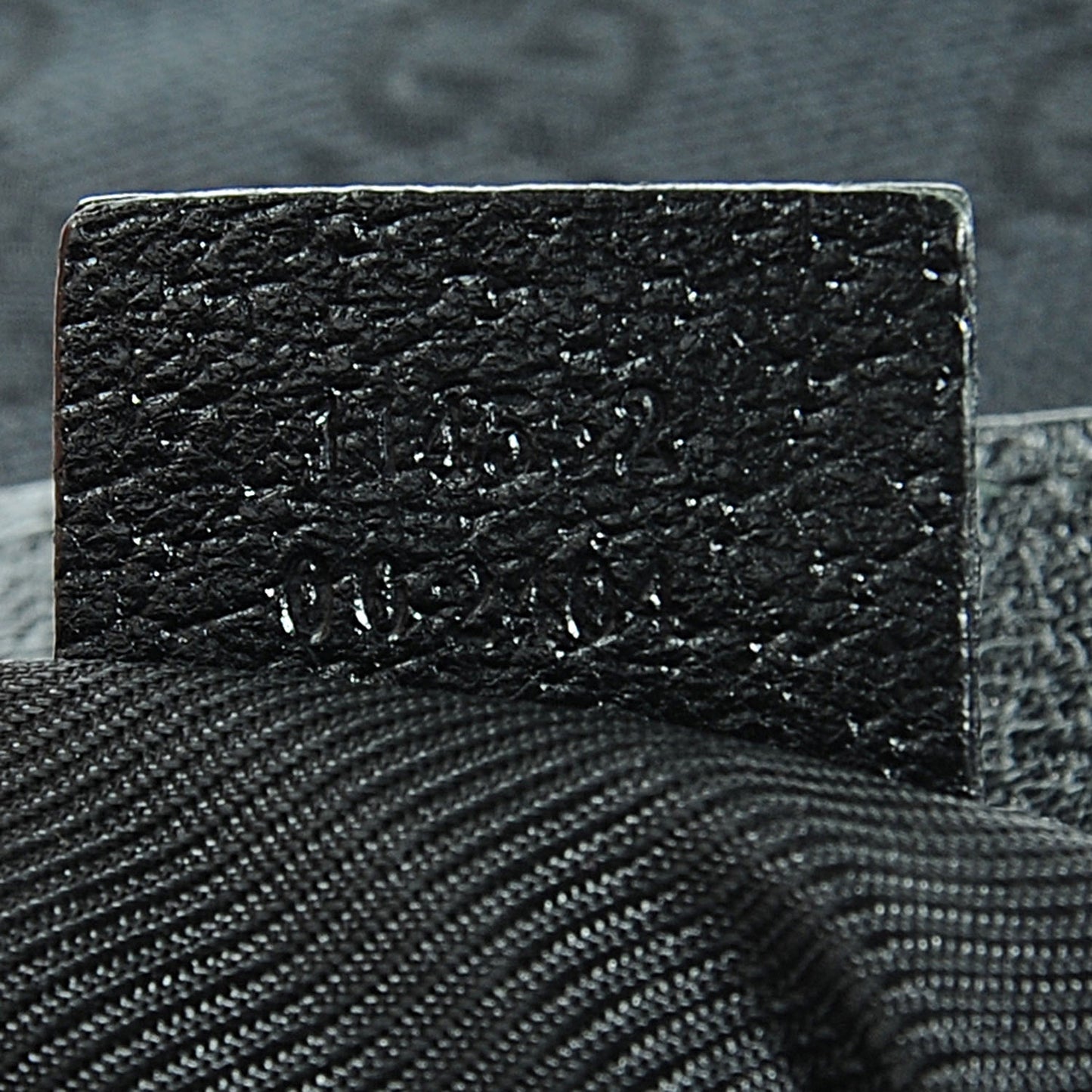 GG Monogram Single Buckle Backpack Black