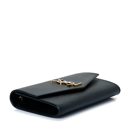 Saint Laurent Grain De Poudre Uptown Chain Wallet Black 4 of 6