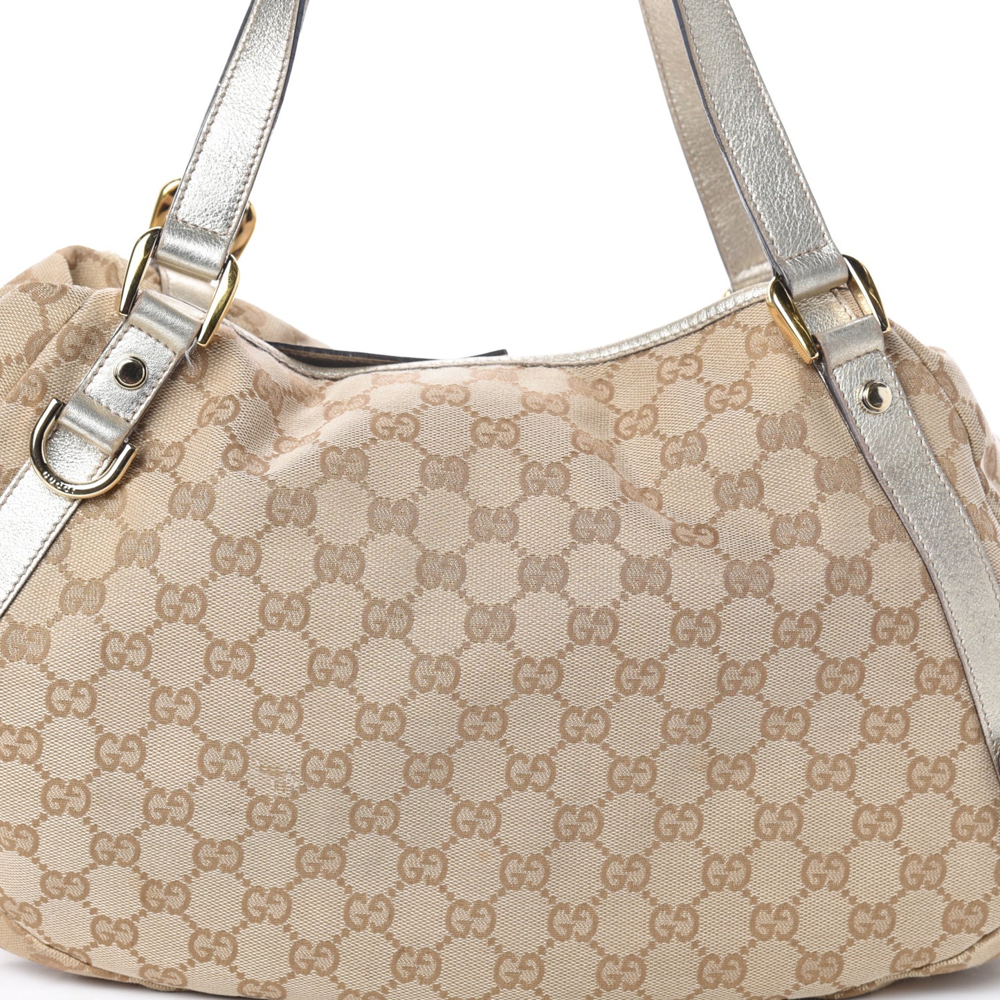 Monogram Medium Abbey Shoulder Bag Gold