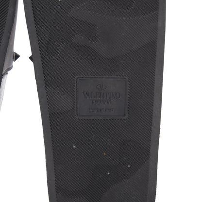Valentino Garavani Rubber Rockstud Slide Sandals 38 Black 6 of 9