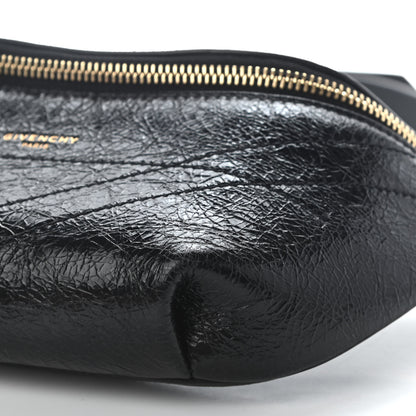 Givenchy Crackle Calfskin ID Belt Bag Black 10 of 12