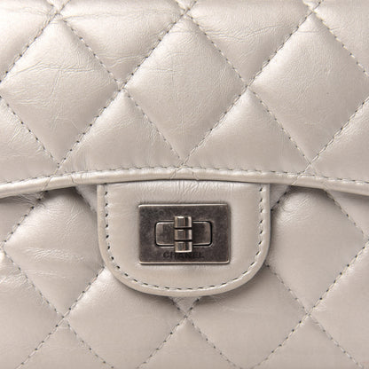 Chanel Aged Calfskin Quilted Reissue Compact Wallet Grey 10 of 11