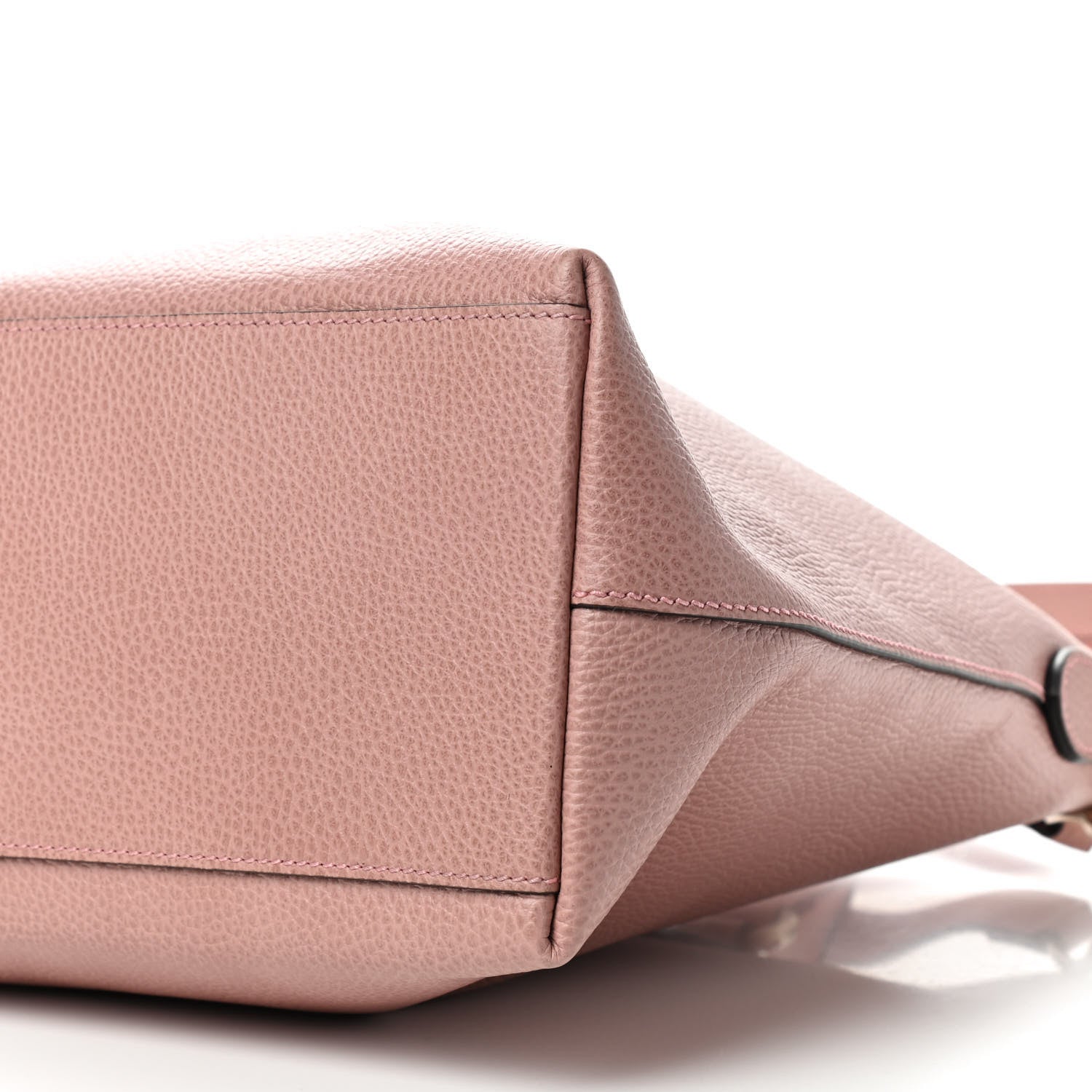 Gucci Pebbled Calfskin Convertible Bamboo Tassel Tote Soft Pink 6 of 8