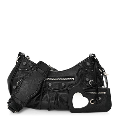 Balenciaga Agneau Arena Small Le Cagole Shoulder Bag Black 1 of 11