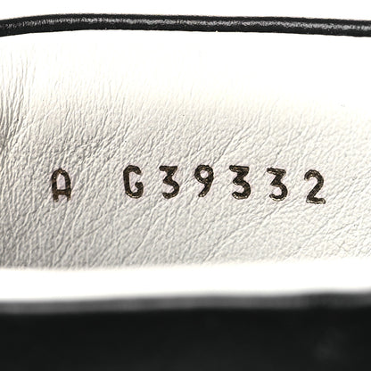 Chanel Calfskin Shiny Calfskin Chain Lace Up CC Short Boots 38.5 Black 10 of 11