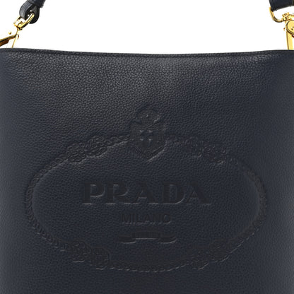 Prada Vitello Phenix Logo Hobo Bluette 6 of 8
