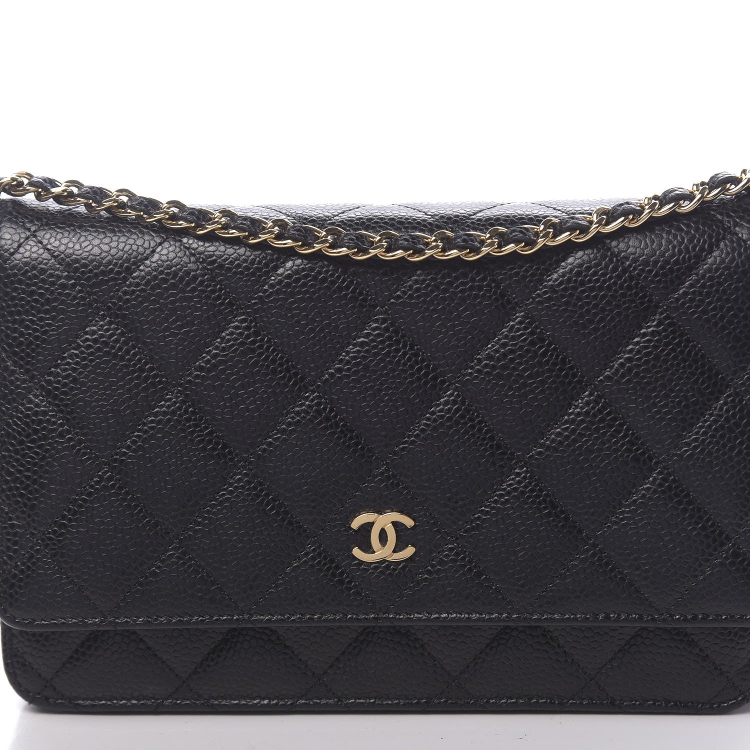 Chanel Caviar Quilted Wallet On Chain WOC Black 11 of 11