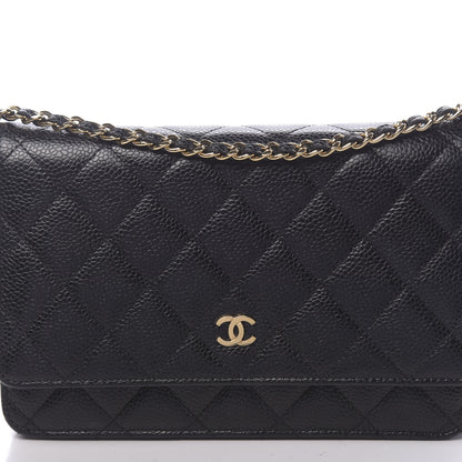 Chanel Caviar Quilted Wallet On Chain WOC Black 11 of 11