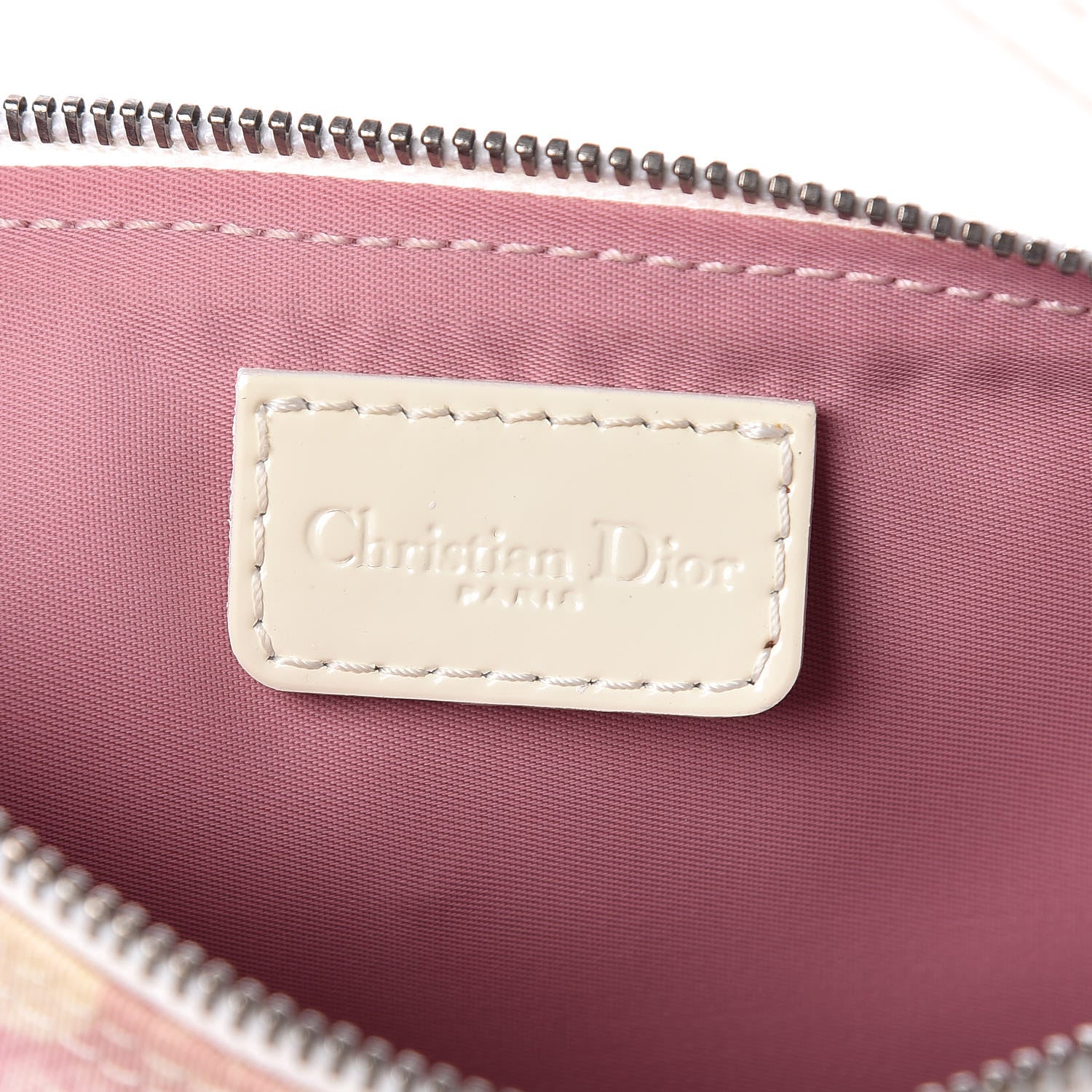 Christian Dior Monogram Mini Saddle Pochette Pink 6 of 15