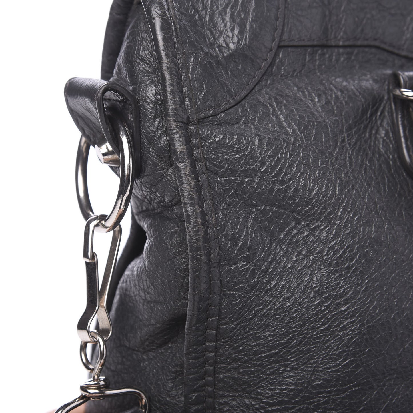 Agneau Classic Silver Hardware S City Gris Fossile
