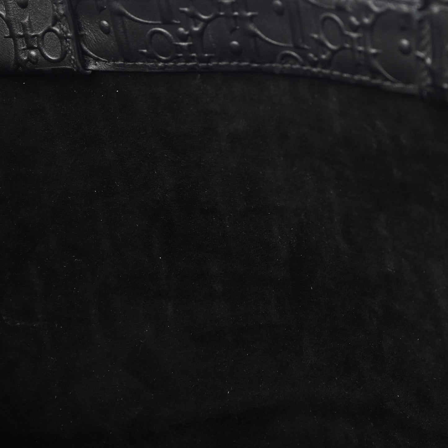 Oblique Calfskin Embossed Large Book Tote Black