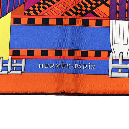 Hermes Silk Double Sangle Scarf 90 Rouge Bougainvillea 2 of 4