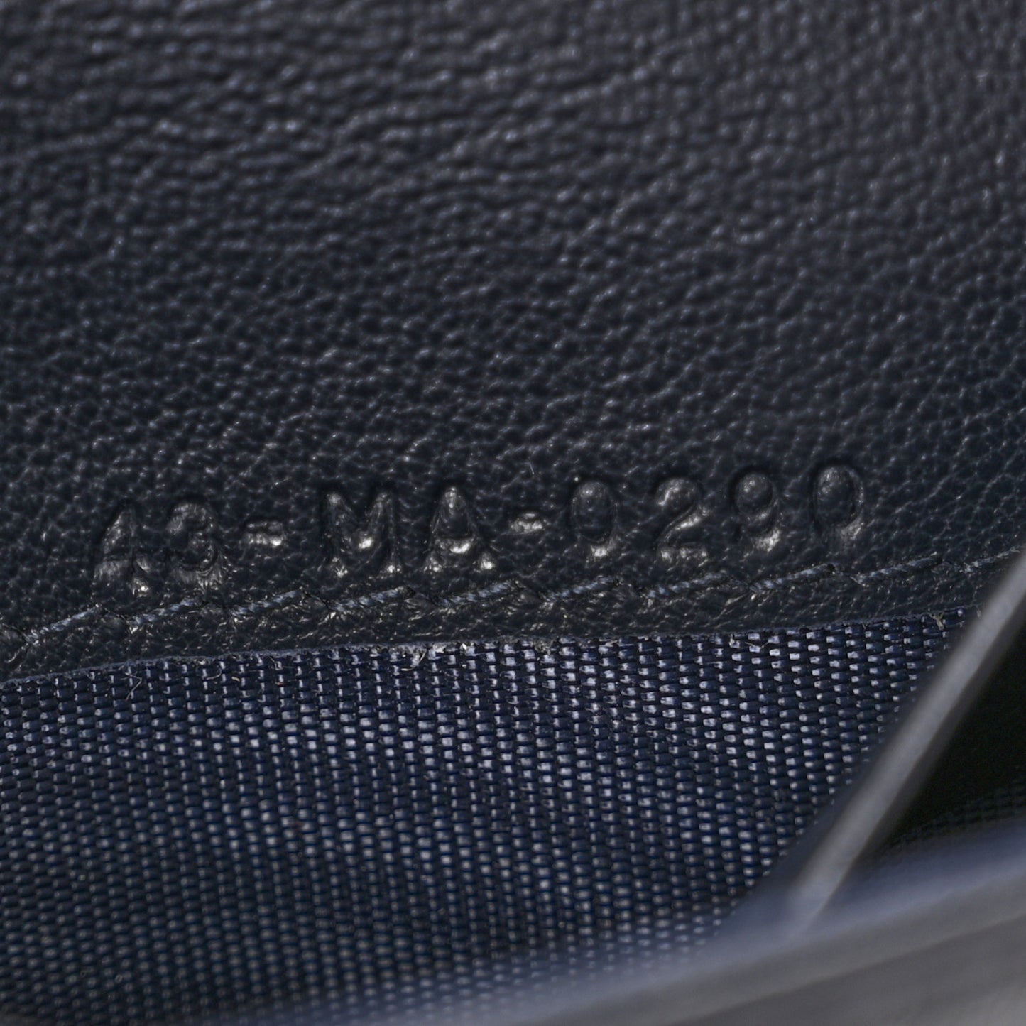 Oblique Saddle Card Holder Blue