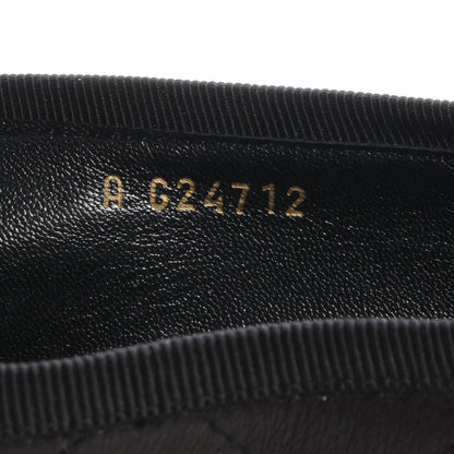 Chanel Leather Quilted Cambon Ballet Flats 40 Black 6 of 7