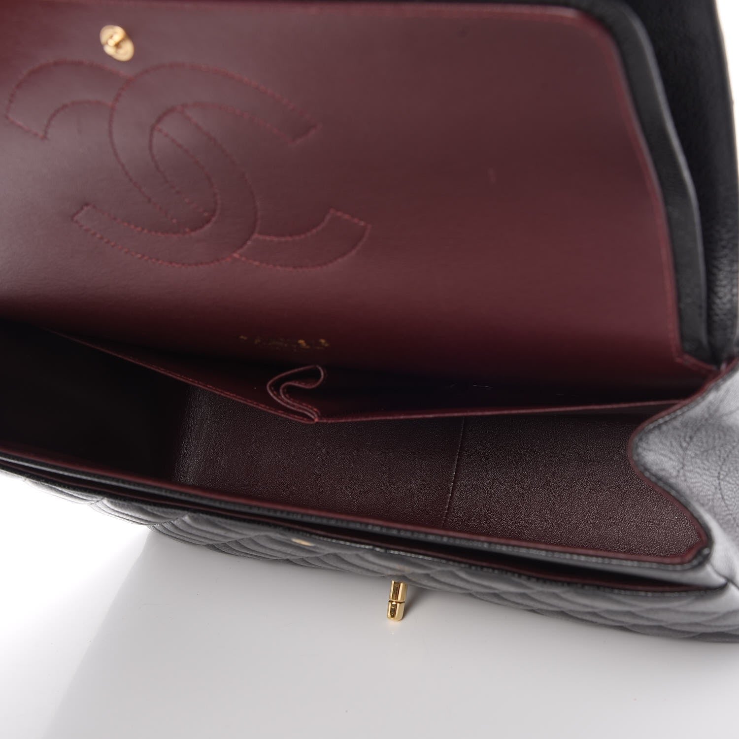 Chanel Caviar Quilted Maxi Double Flap Black 5 of 8