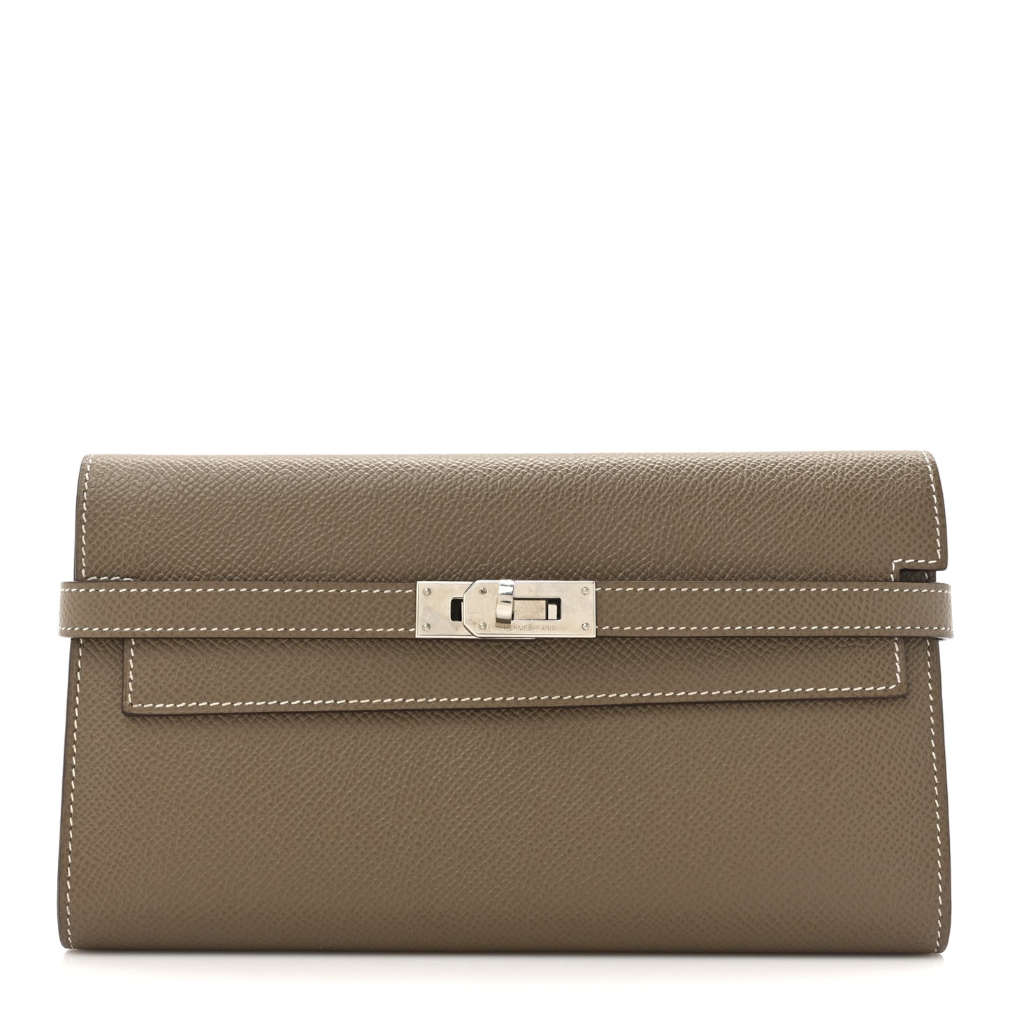 Epsom Kelly Longue Wallet Etoupe