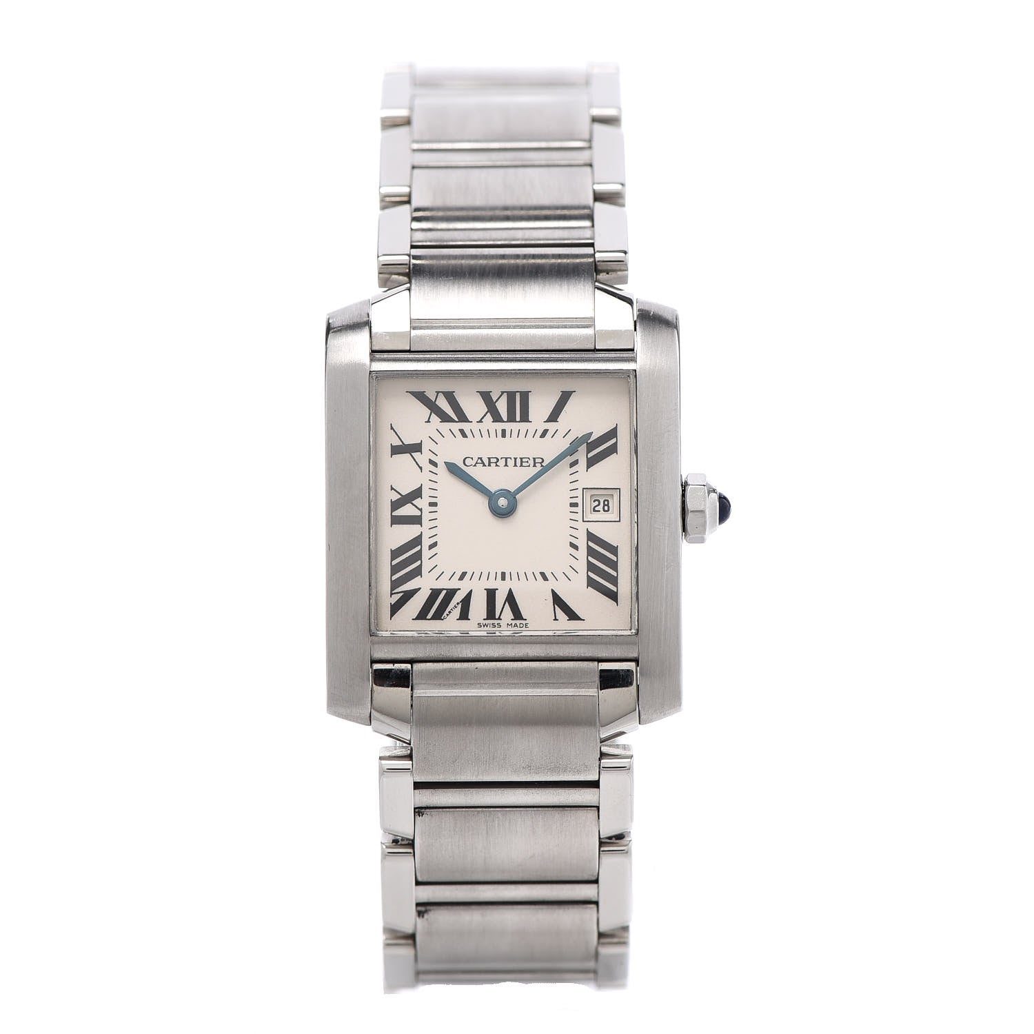 Cartier Stainless Steel 25mm Tank Francaise Quartz Watch 1 of 5