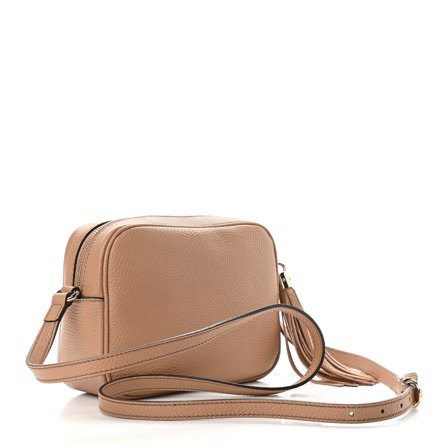 Gucci Pebbled Calfskin Small Soho Disco Bag Camelia 3 of 9