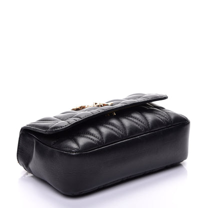 Versace Nappa Quilted Virtus Evening Bag Black 4 of 8