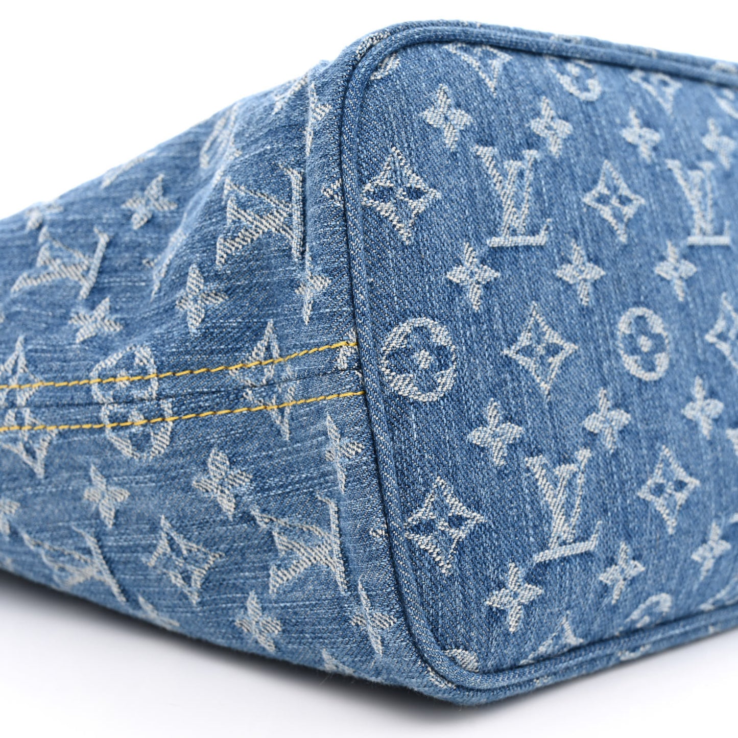 Monogram Denim Neo Neverfull MM Blue