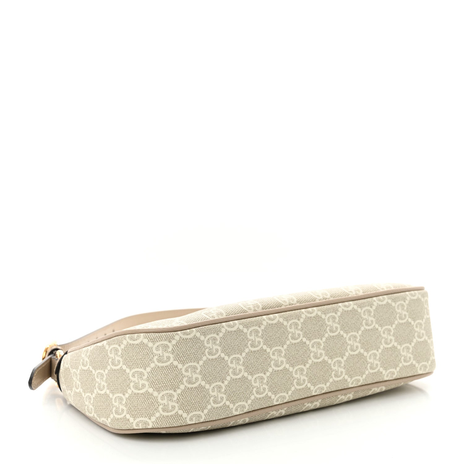 Gucci GG Supreme Monogram Textured Dollar Calfskin Small Ophidia Hobo Beige Mystic White Oatmeal 4 of 11