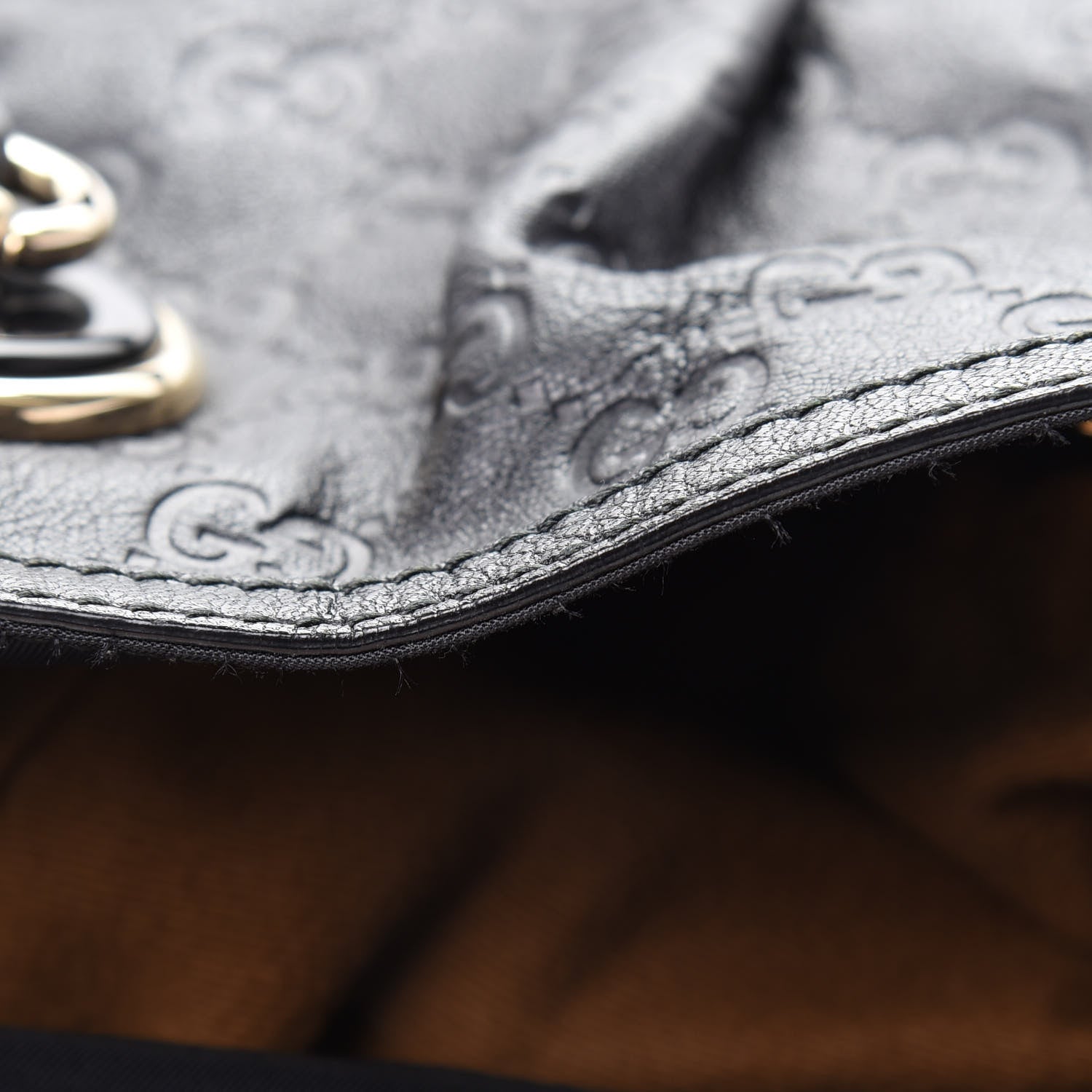 Gucci Guccissima Full Moon Tote Black 16 of 16