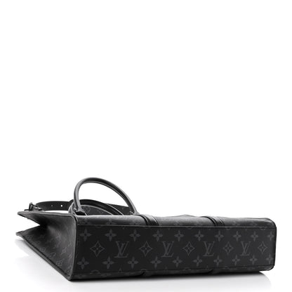 Louis Vuitton Monogram Eclipse Sac Plat Horizontal Zipper 4 of 9