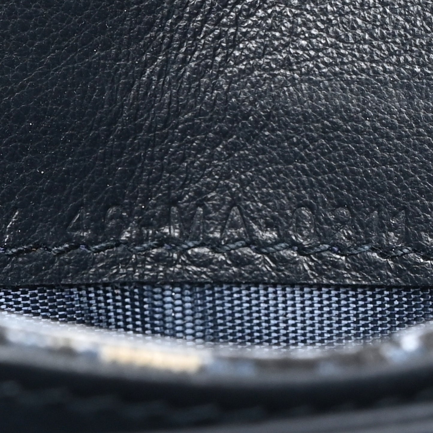 Oblique Saddle 5-Gusset Card Holder Blue