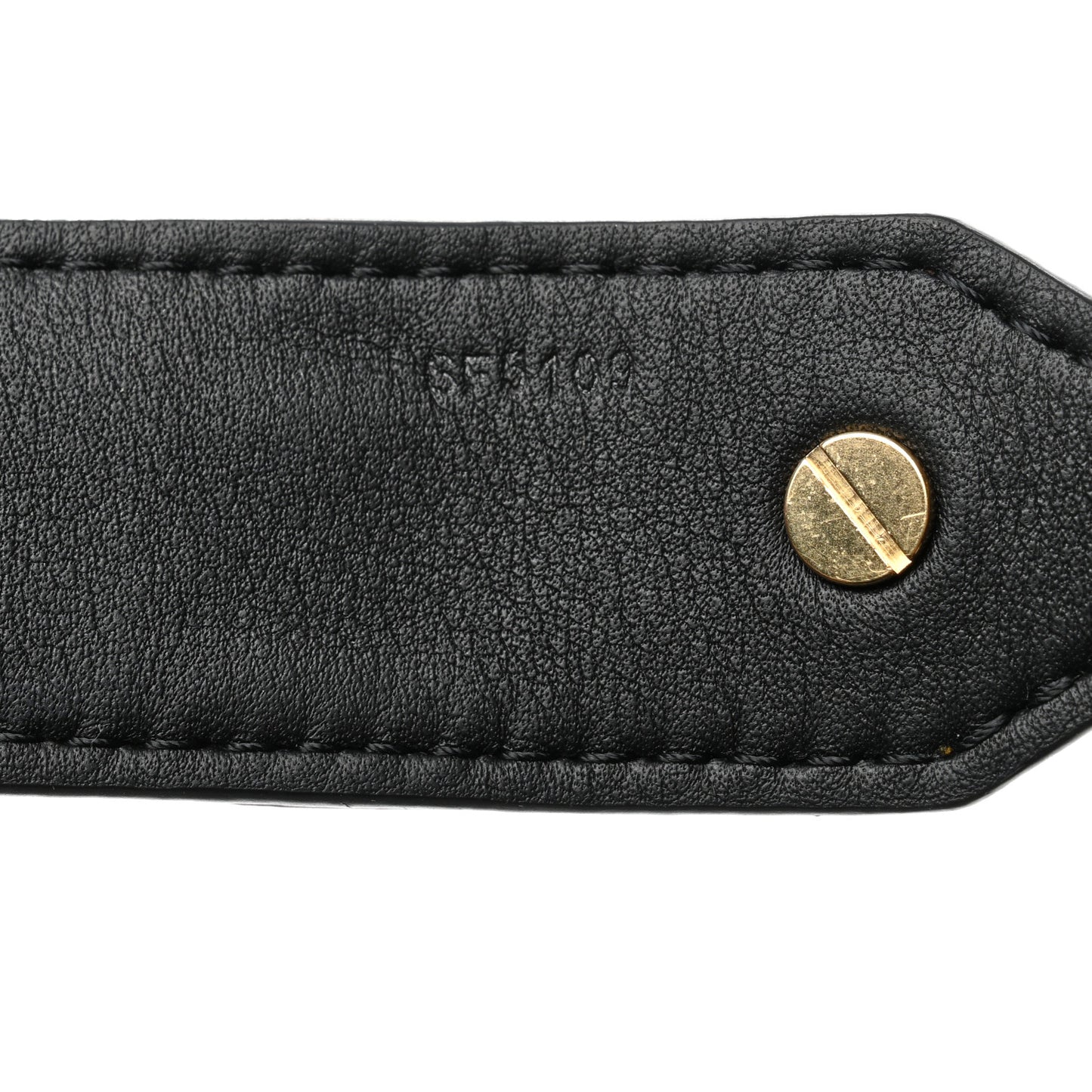 Reverse Monogram Bandouliere Shoulder Strap XL Black