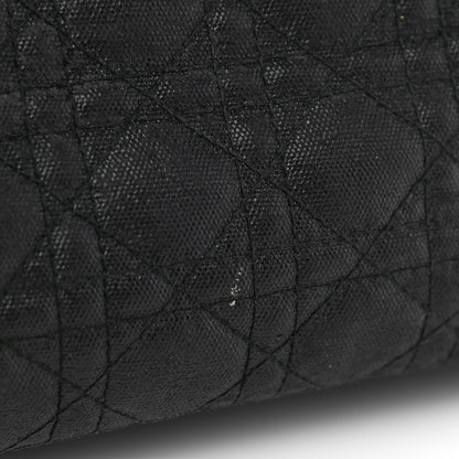 Christian Dior Coated Canvas Cannage Small Panarea Tote Black 15 of 15