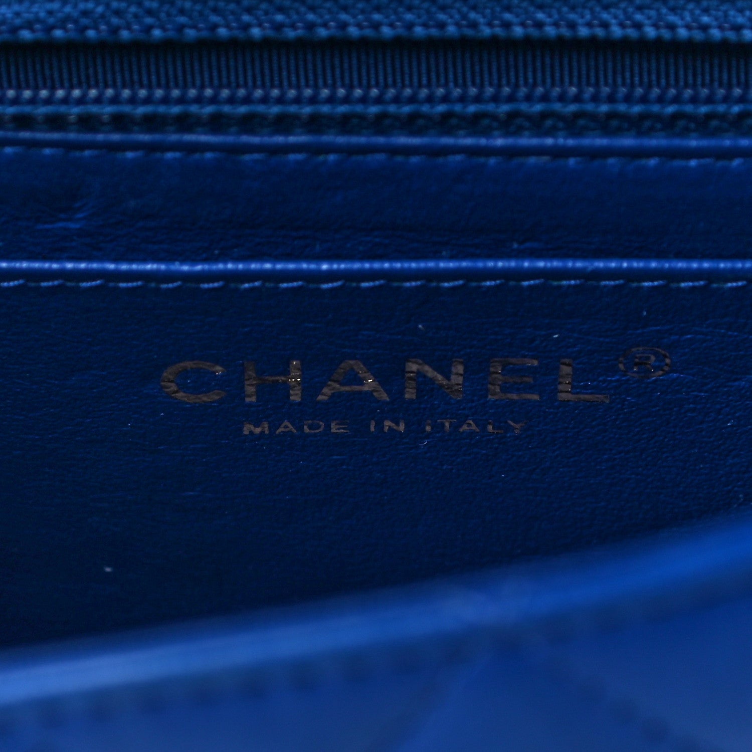 Chanel Lambskin Quilted Mini Rectangular Flap Blue 5 of 12