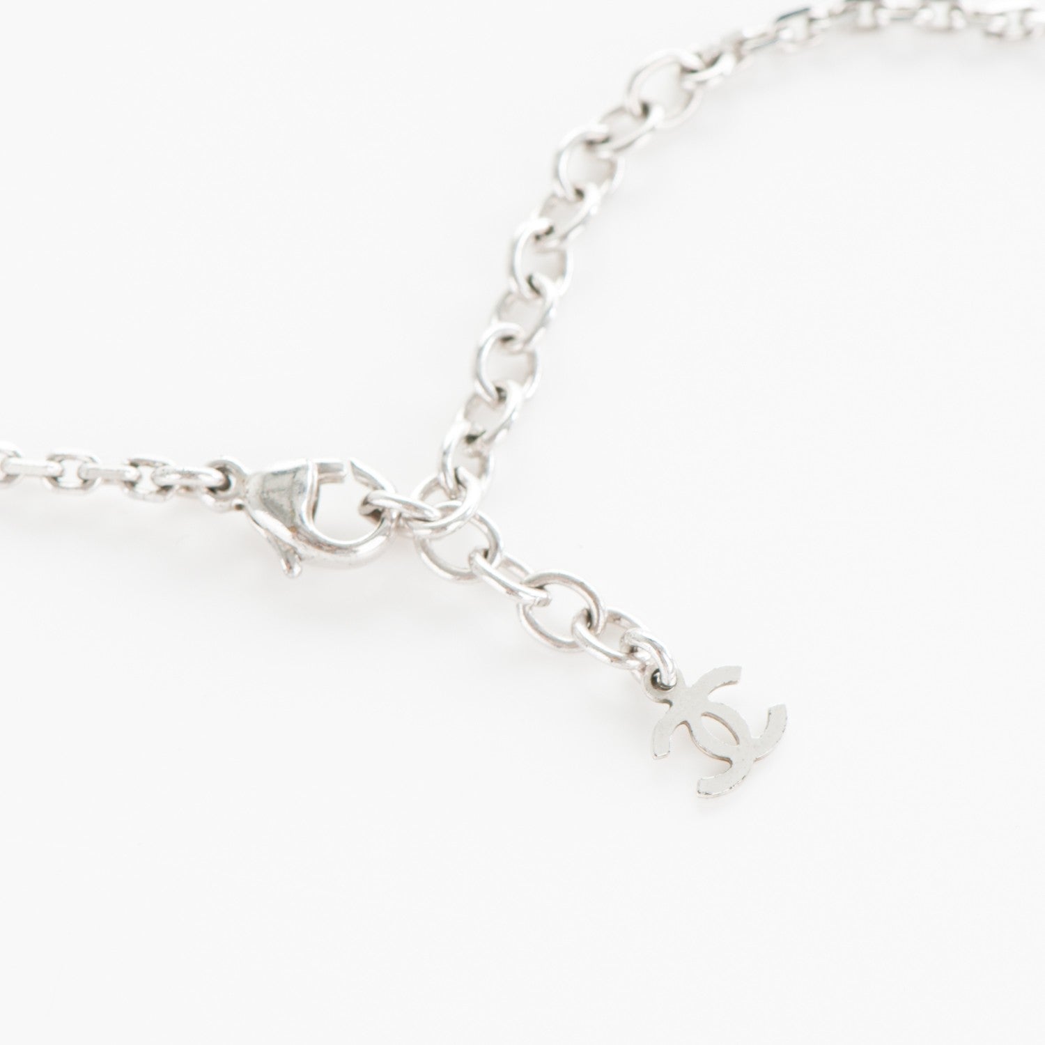 Chanel Lucite CC Square Charm Necklace 3 of 4
