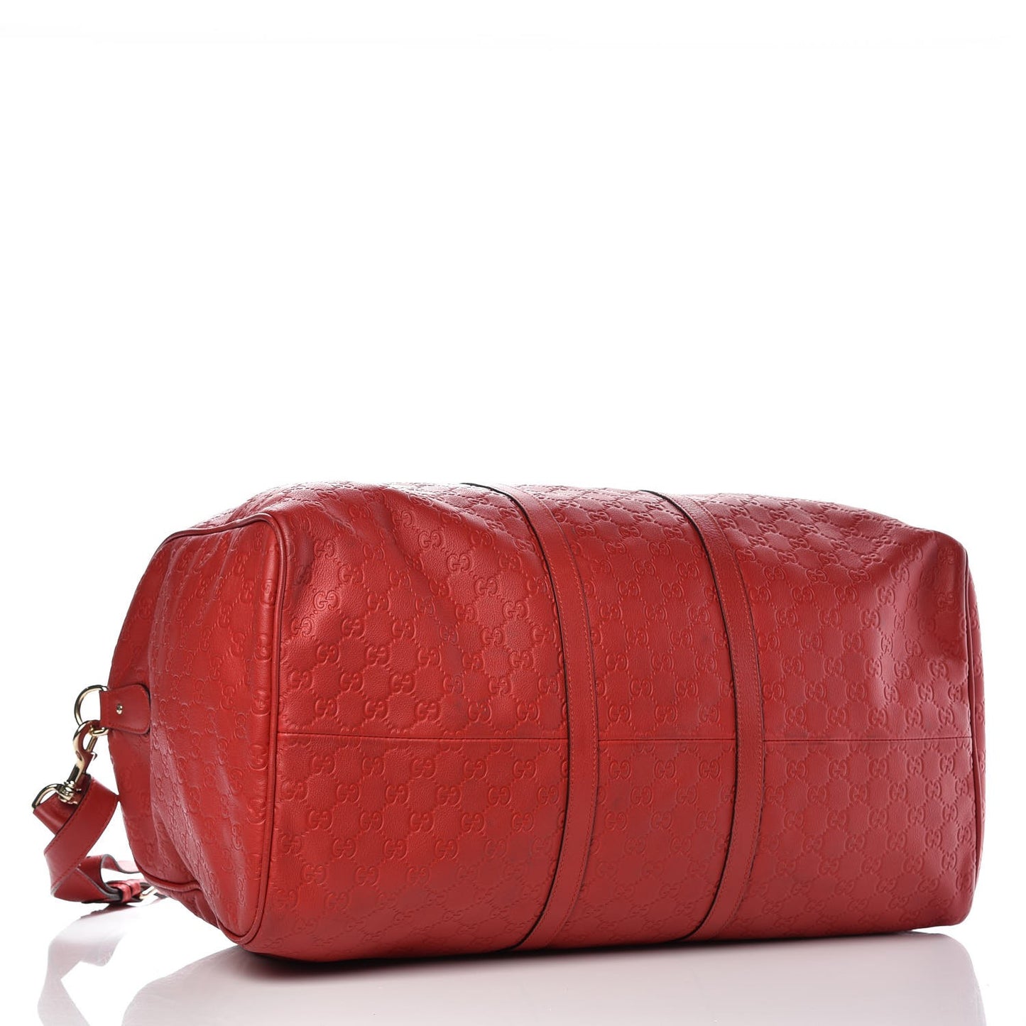 Guccissima Large Carry On Duffle Red