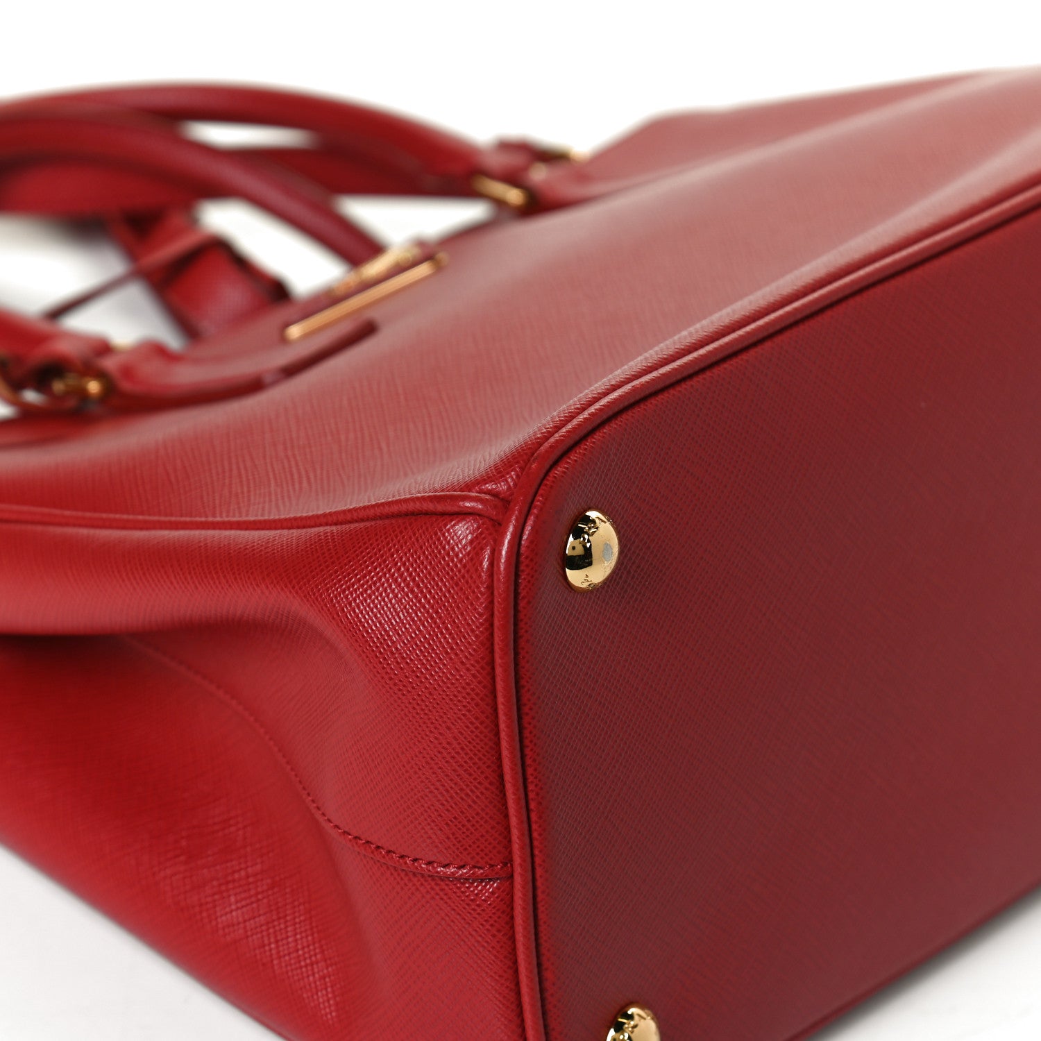 Prada Saffiano Small Galleria Double Zip Tote Fuoco 11 of 12