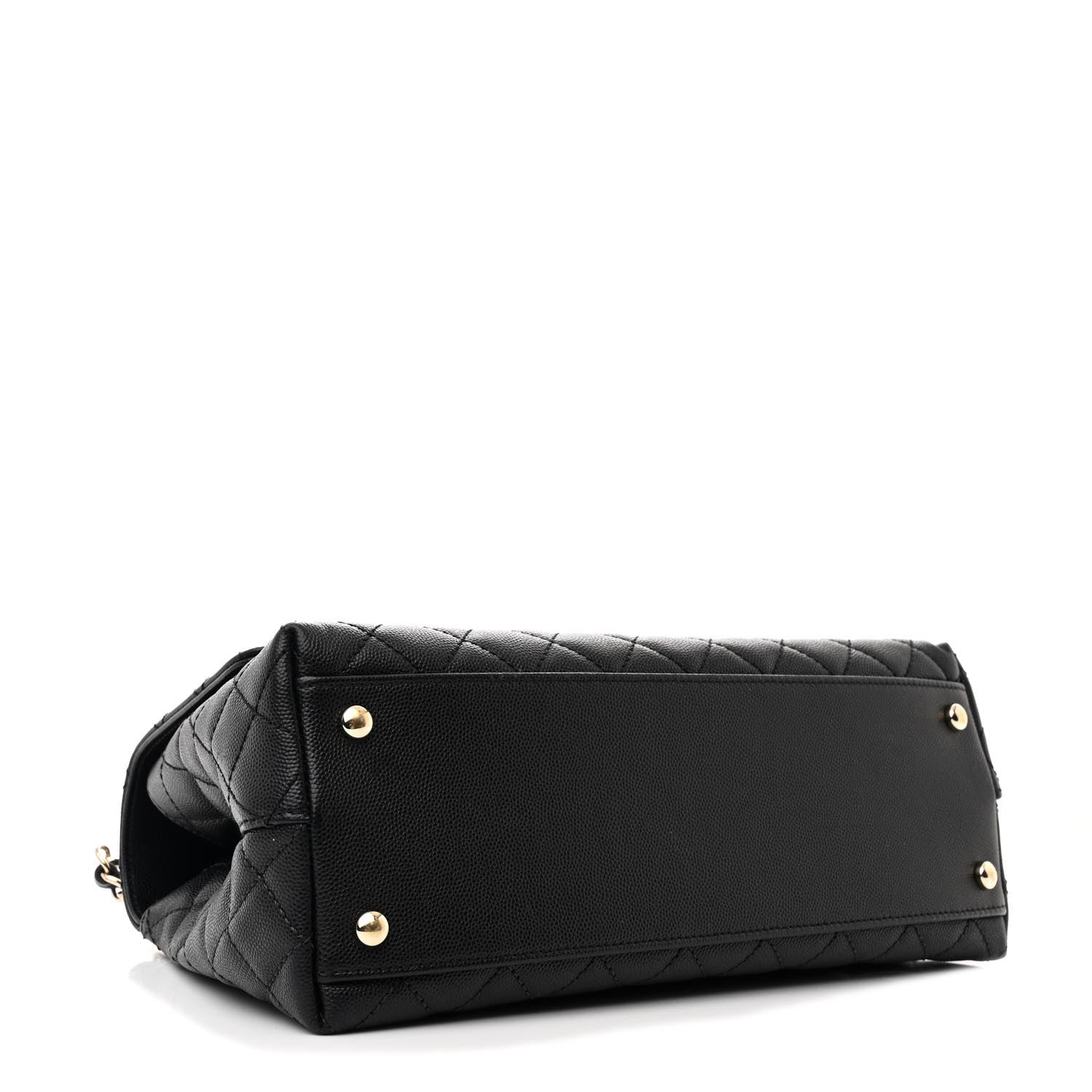 Chanel Caviar Quilted Small Coco Handle Flap Black 4 of 13
