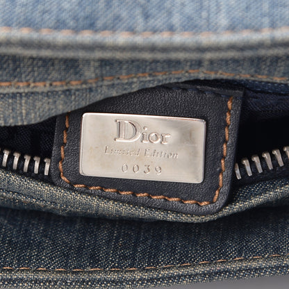 Christian Dior Denim Crystal Medium Lady Dior Blue 16 of 19