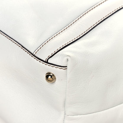 Gucci Calfskin Large Britt Shoulder Bag Off White 23 of 38