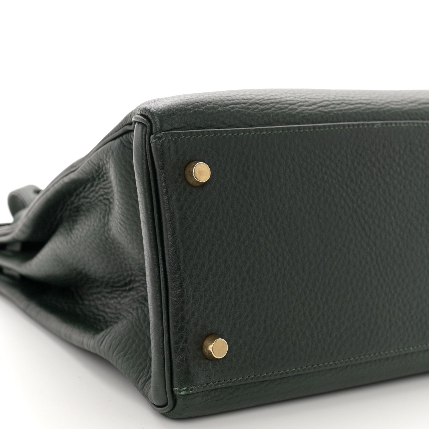 Hermes Taurillon Clemence Kelly Retourne 35 Vert Fonce 9 of 12