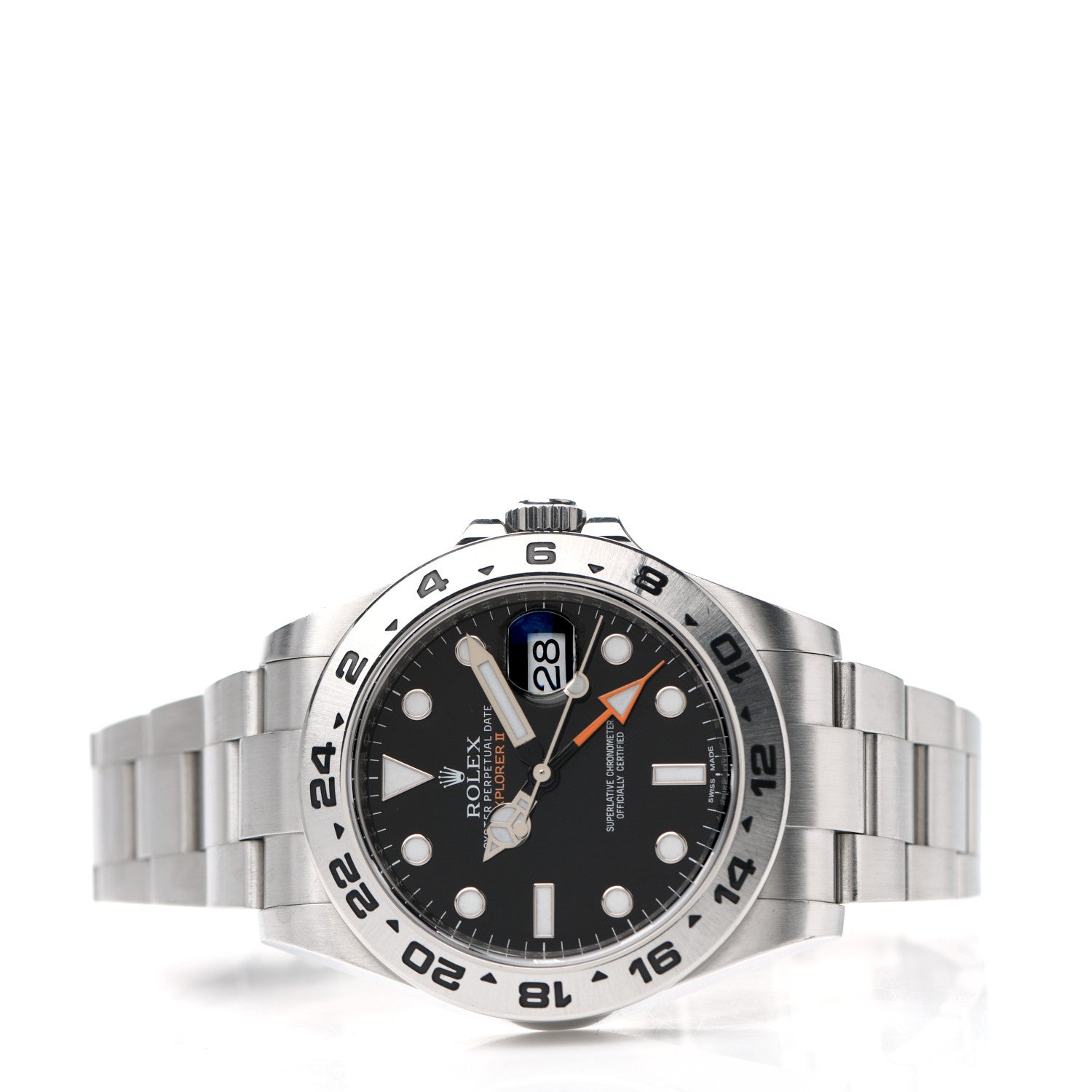 Rolex Stainless Steel 42mm Oyster Perpetual Date Explorer II Watch Black 216570 2 of 5