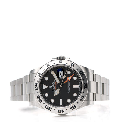 Rolex Stainless Steel 42mm Oyster Perpetual Date Explorer II Watch Black 216570 2 of 5