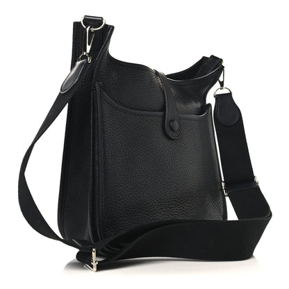 Hermes Taurillon Clemence Evelyne III PM Black 3 of 12