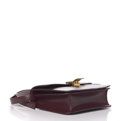Celine Box Calfskin Teen Classic Box Flap Bag Burgundy 4 of 11