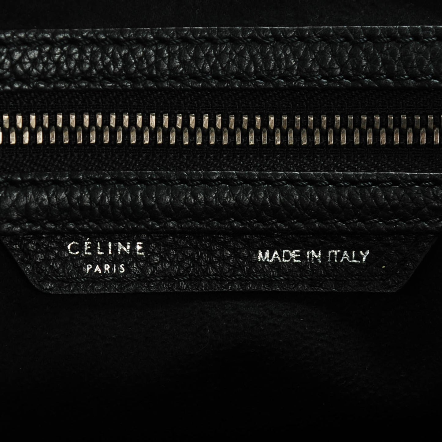 Drummed Calfskin Mini Luggage Black