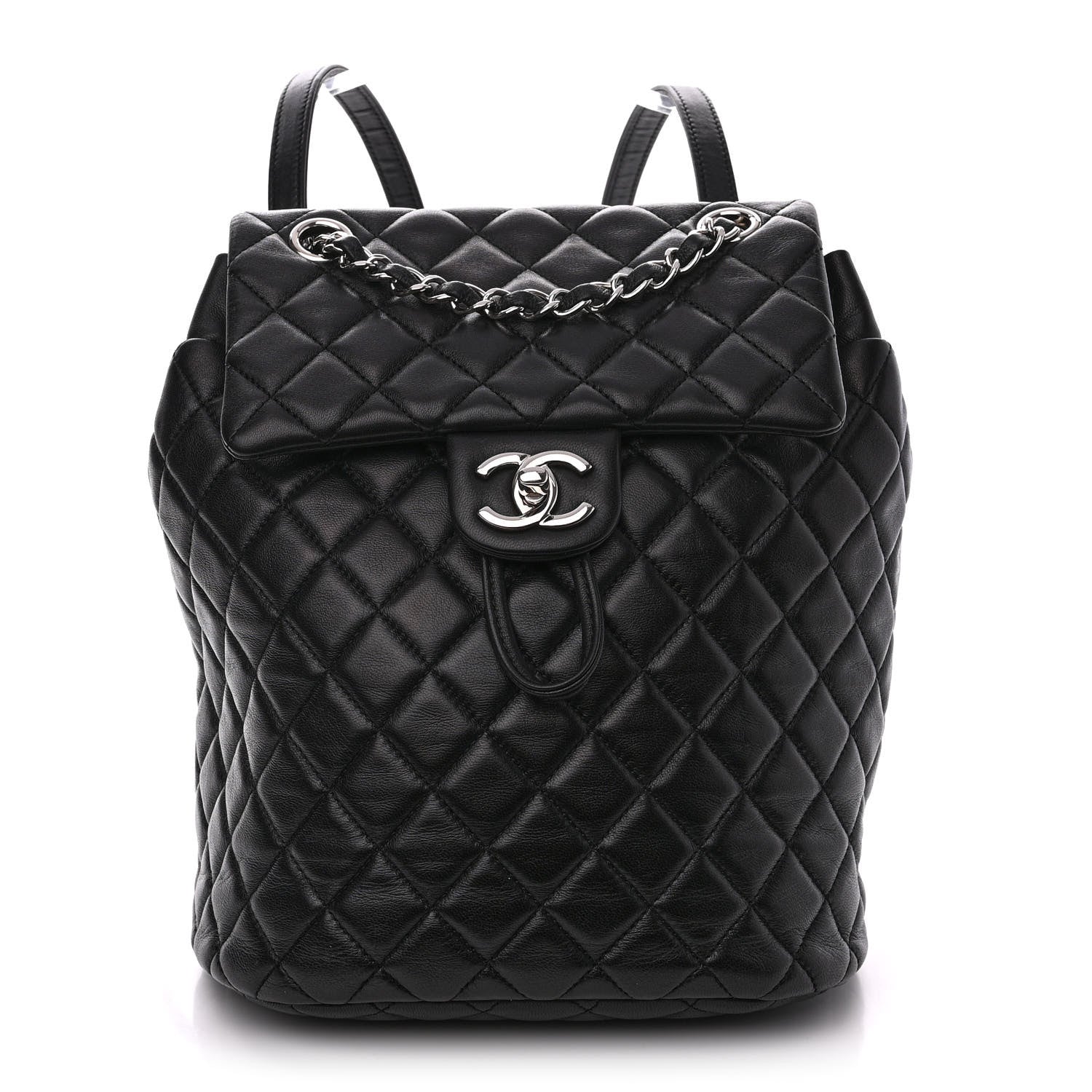 Chanel Lambskin Quilted Small Urban Spirit Backpack Black 1 of 10